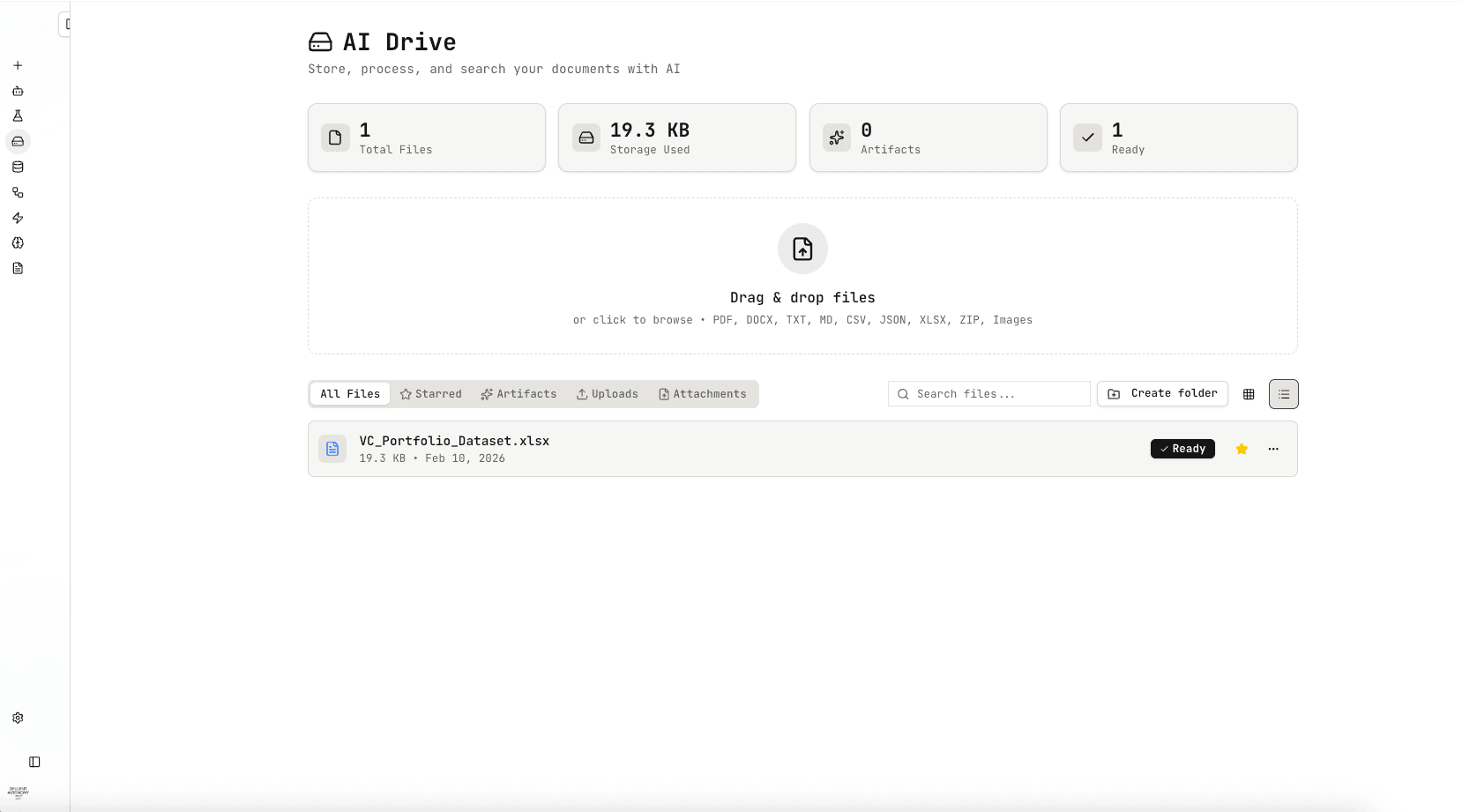 Opulent AI Drive - Document Storage and Context Management